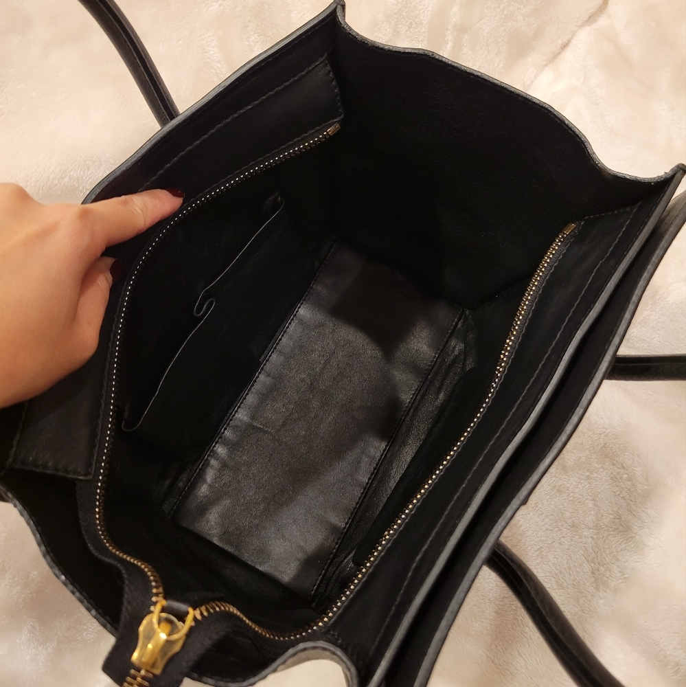 Celine Micro Luggage Tote Bag in black - Picture 10 of 16